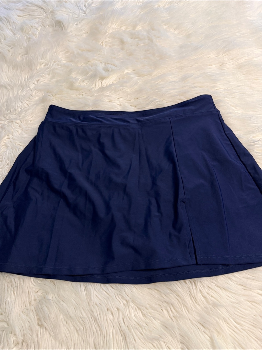 Lands' End Navy A-Line Active Skirt for swim size L brand new length 16” W 32” - Picture 7 of 8
